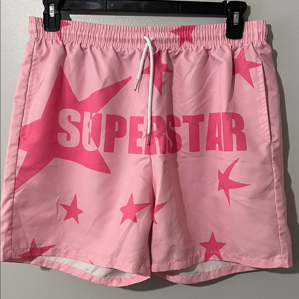 Pink Super Star Women's Athletic Shorts NWOT
